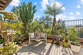 Private garden patio
