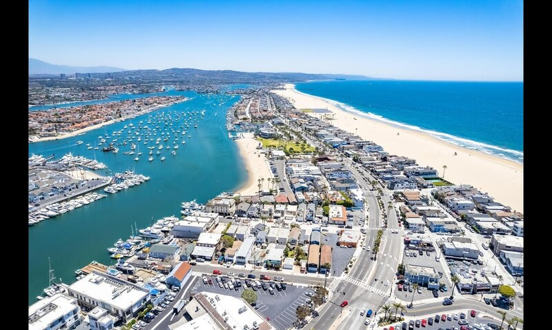 19th Street, Newport Beach aerial view