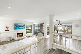 Campos living room with lake view