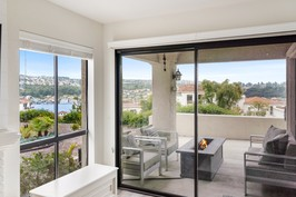 Campos balcony with fire pit and lake view